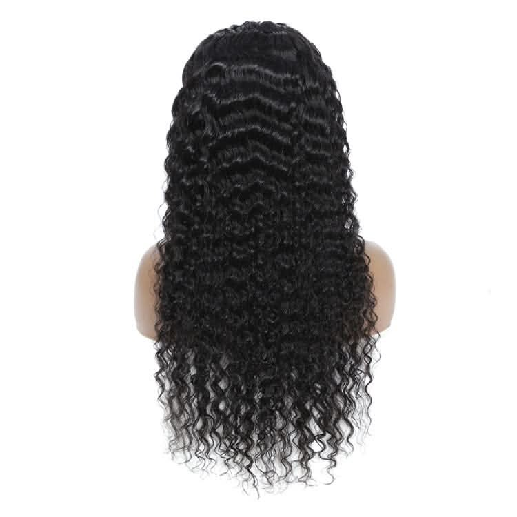 USHAIRTOPPER Curly Black Human Hair 13x4 Transparent Lace Front Wigs 180% Density Lace Closure Wigs Match All Skin Tones